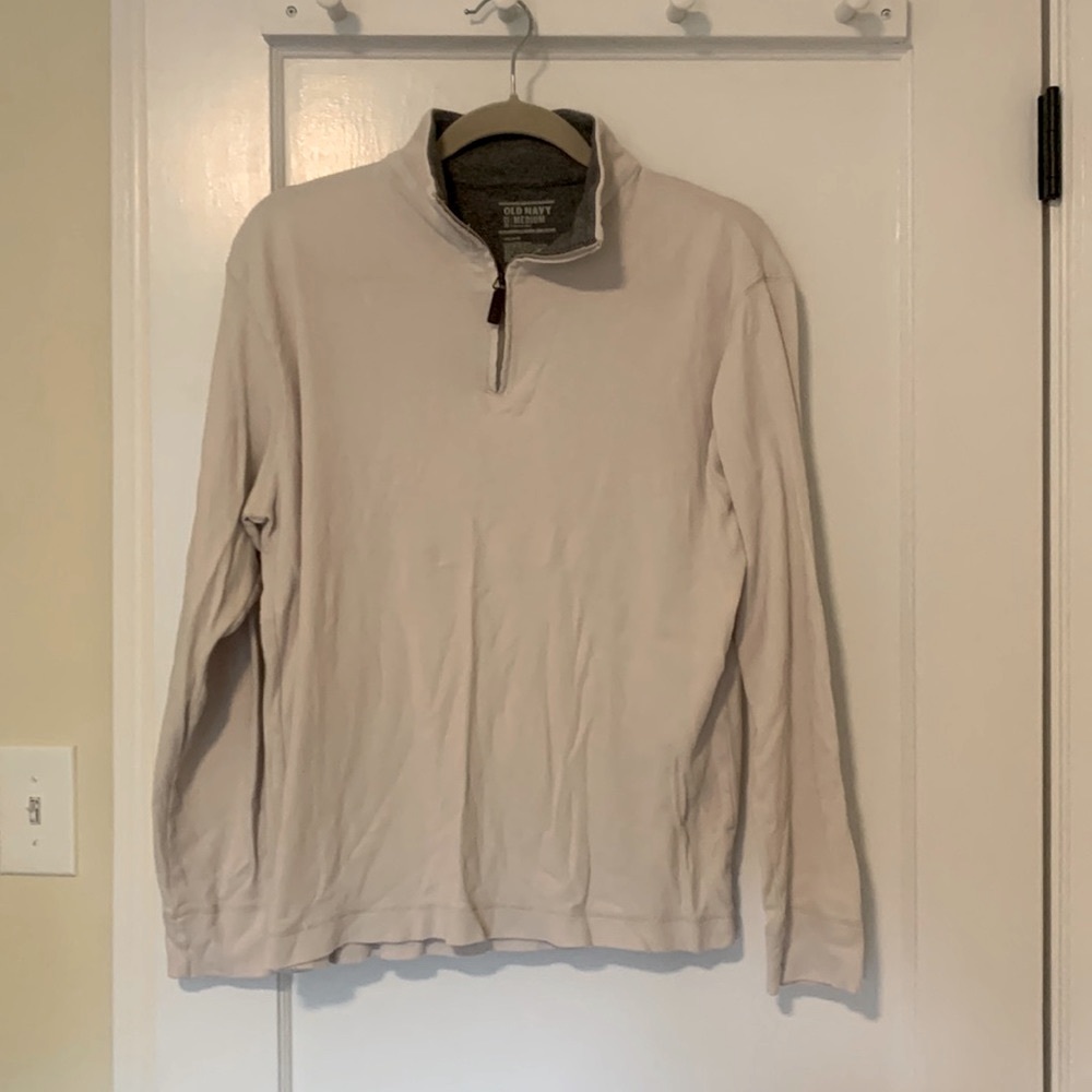 Old Navy cream quarter zip